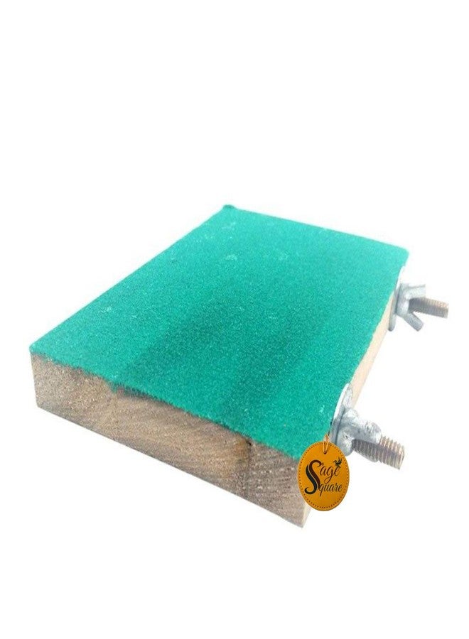 سايج سكوير حامل مجثم للطيور والببغاوات من سيج سكوير، مقاس 12 × 4.5، مع لوح شحذ مخالب، ألعاب حيوانات أليفة (لون عشوائي)، أدوات منزلية - Image 5